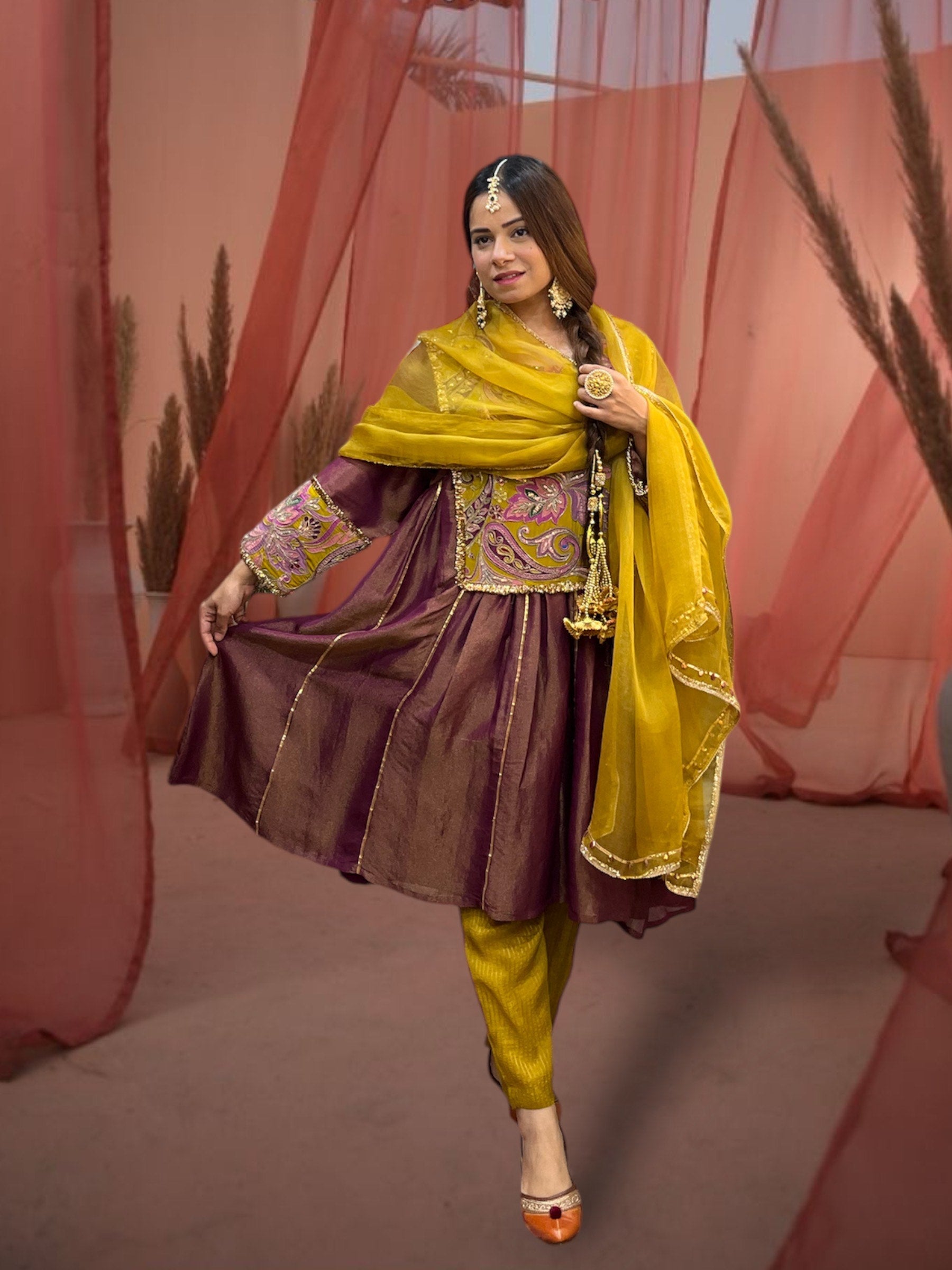 Zana Kalidar Choga Set